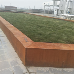 西峰耐候钢花池围边